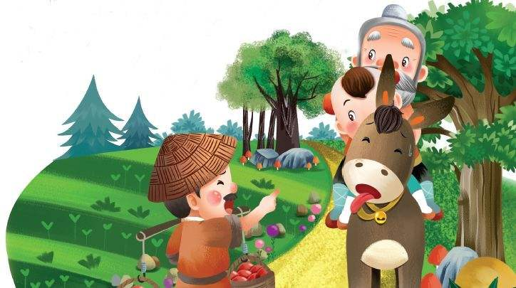 企业故事:祖孙骑驴